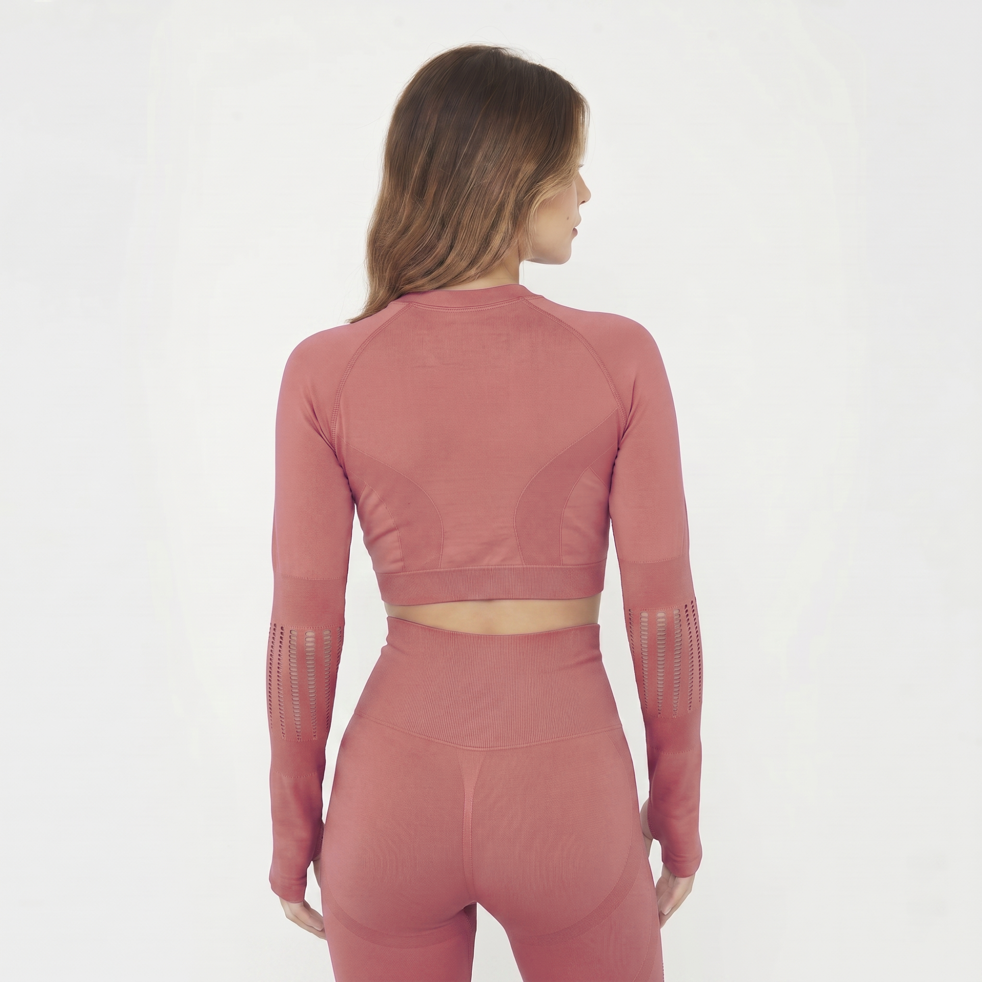 legea-maglia-fitness-rue-manica-lunga-con-thumbhole-rosa-scuro-s image 2