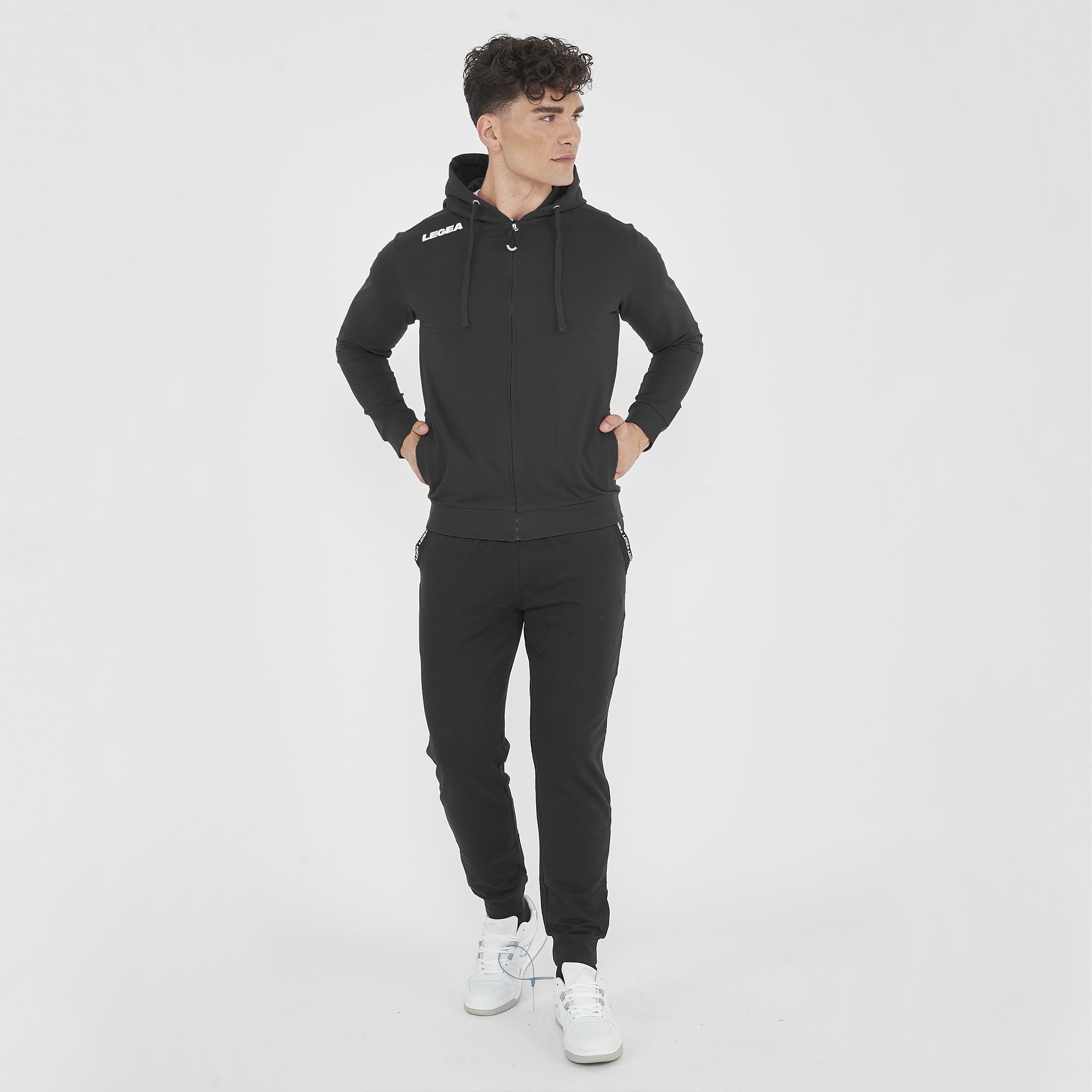 legea-farel-felpa-zip-e-cappuccio-french-terry-nero-2xl image 6