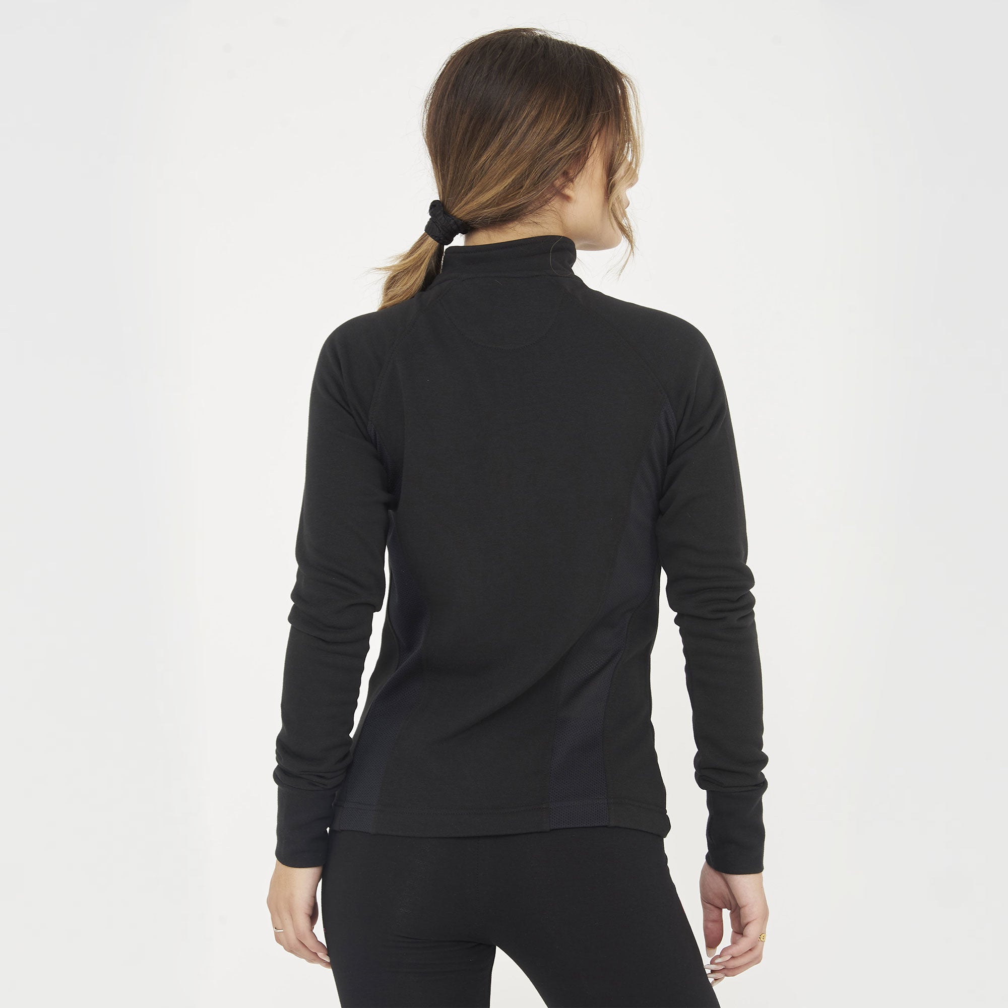 legea-dafne-felpa-slim-con-zip-nero-m image 2