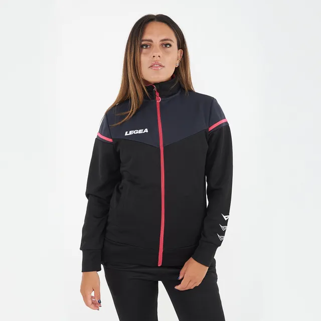legea-sender-giacca-sportiva-oversize-con-zip-nero-fucsia-2xl image 1