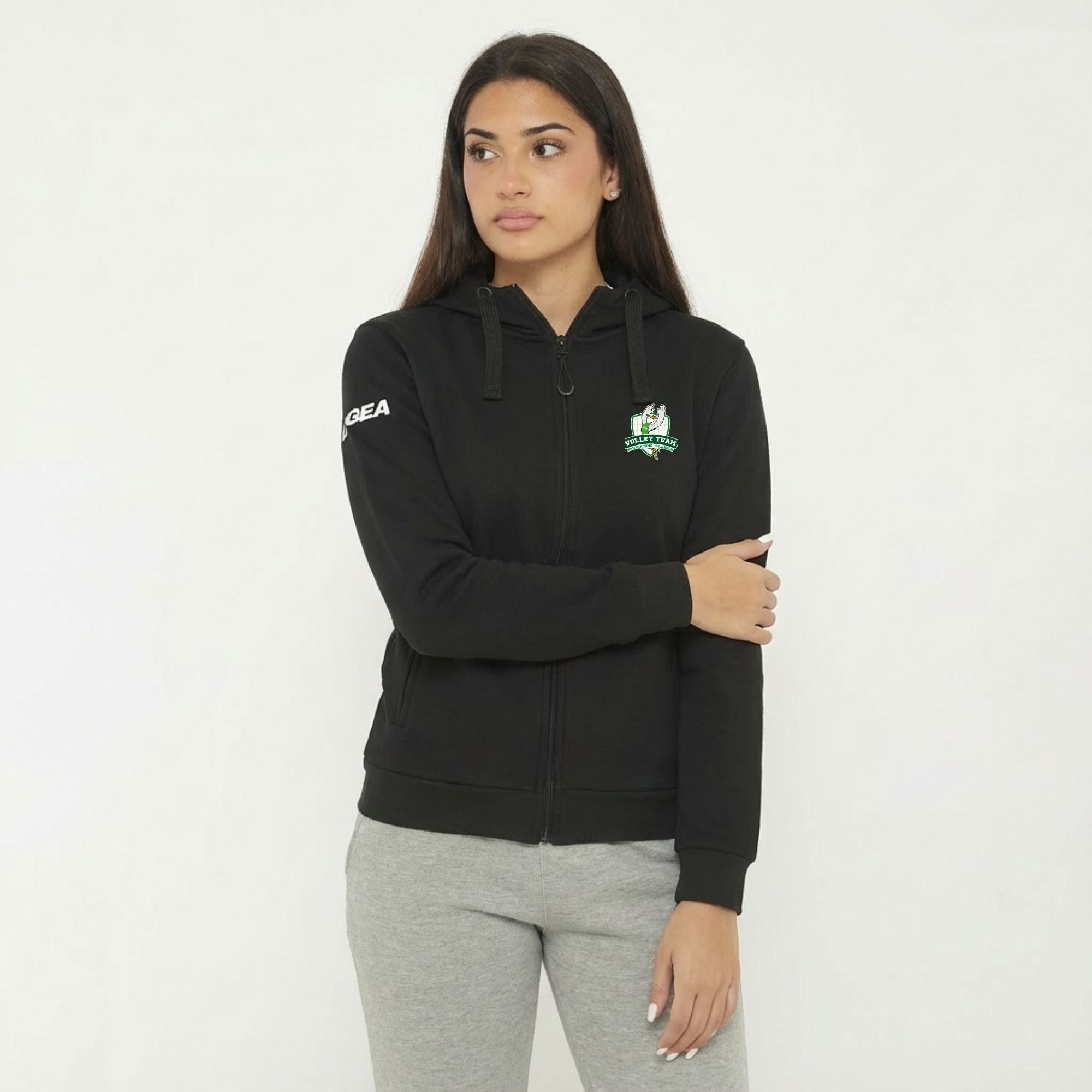 legea-sarajevo-felpa-con-cappuccio-e-zip-volley-team-san-giacomo-nera image 1
