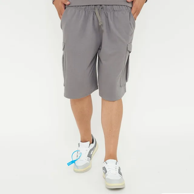 legea-f9-pantaloncini-cargo-french-terry-9-grigio-scuro-l image 1