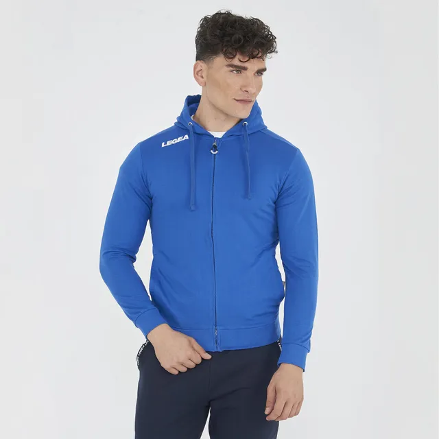 legea-felpa-con-zip-e-cappuccio-in-french-terry-farel-azzurro-2xl image 1