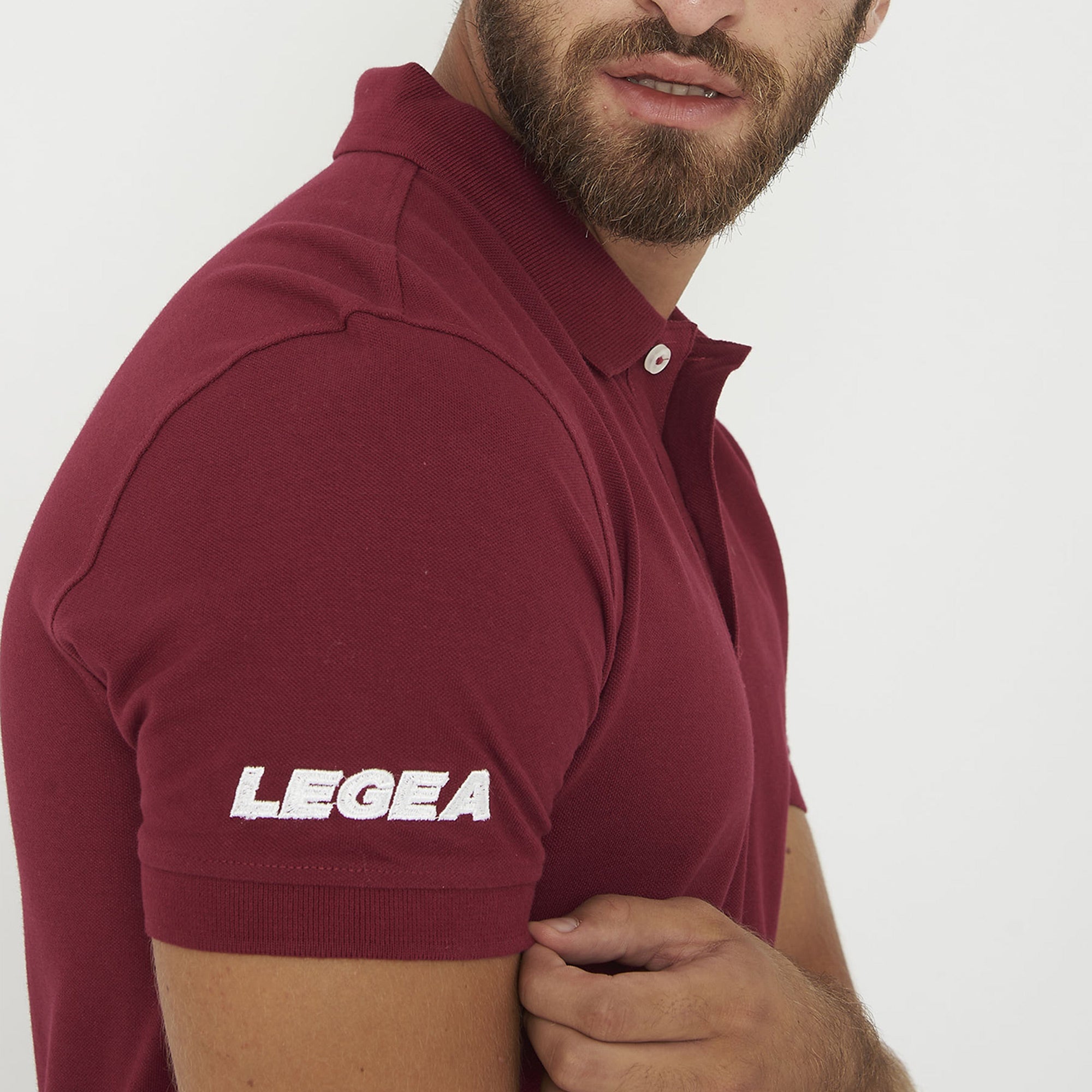 legea-ariete-polo-in-cotone-uomo-granata-xl image 3