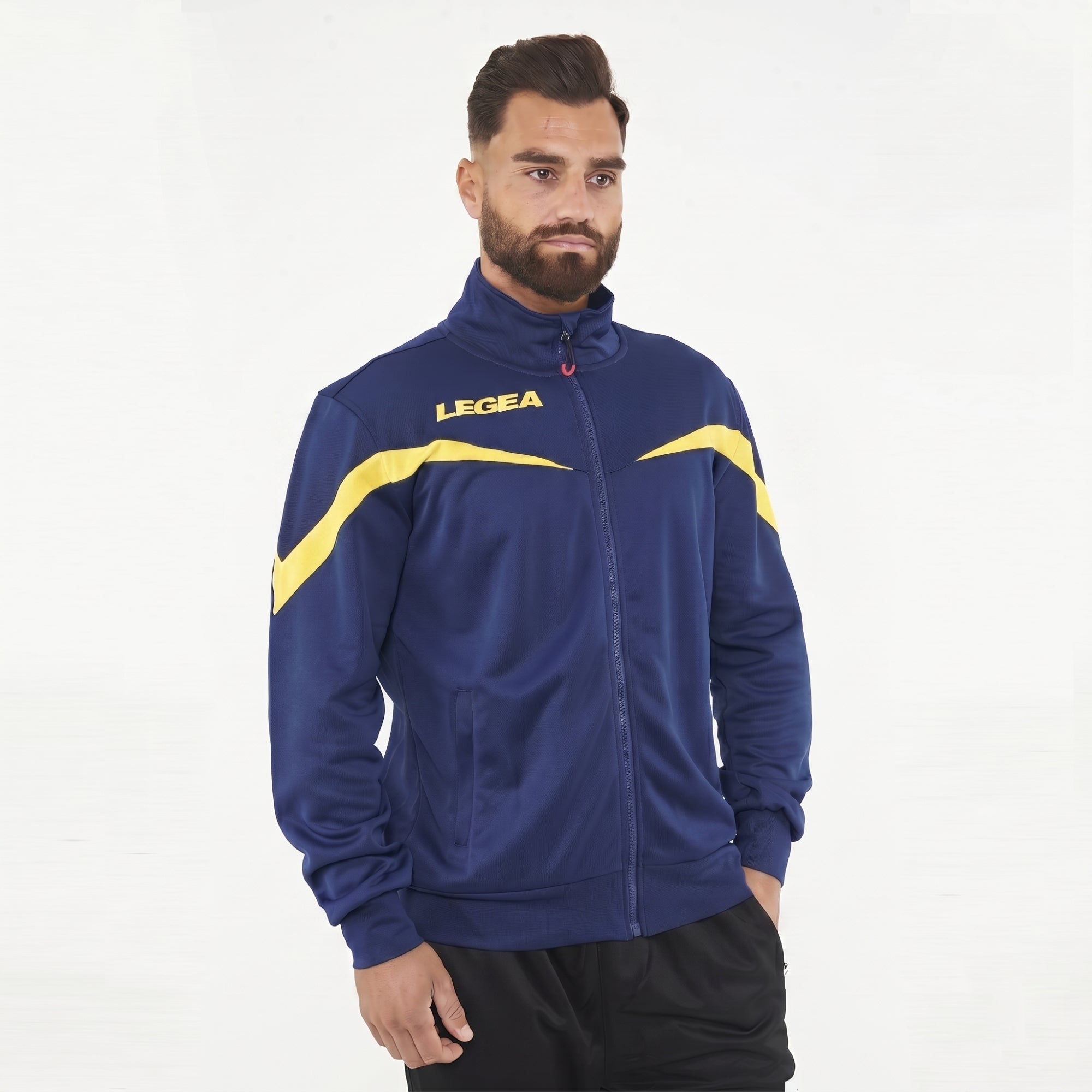 legea-salvador-giacca-piquet-con-zip-e-cappuccio-blu-l image 1